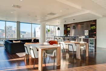Lounges with indoor and outdoor gathering spaces—perfect for entertaining, watching a movie or getting a breath of fresh air